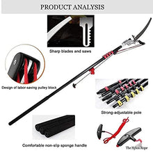 Telescopic Pole Saw Tree Pruners Professional Extendable Pruning Saw Garden Bypass Landscaping Lopper Tools with Steel Blade Saw for Trimming Branches and Leaves,7.2M/24FT