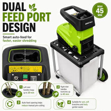 Glowdora Electric Wood Chipper Shredder, 2800w Garden Mulcher for Branches