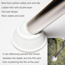 MZGYYD 2/3/4 Steps Pool Ladder for Above Ground Swimming Pool 33/43/52Inch High Versatile Stainless Steel Frame Swimming Pool Ladder (33in)