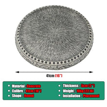 Elitix Stepping Garden Stone 14/20 Inch Stepping Round Stone, Concrete Color Stepping Lawn Stone for Walkway Decorative, Heavy Duty Stepping Stone for Outdoor Pathway(Size:Small)