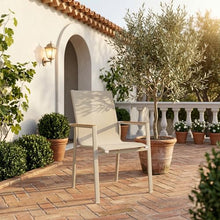 OTSUN Outdoor Patio Chairs Set of 4, Aluminum All-Weather Breathable Sling Lawn Chairs with Wood-Tone Armrests Versatile for Backyard Deck & Garden
