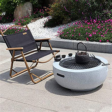 SLGGPJBU Patio Steel Fire Pit Bowl,Wood Burning Fire Pit, Imitation Marble Brazier,Multi Funct Outdoor Fireplace, for Barbeque Backyard Picnic Camping Bomfire 23.6In