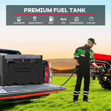 Fuel Caddy 50 Gallon 192l Portable Gas Caddy Fuel Storage Tank with 4 Wheels Manual Transfer Pump, Gasoline Diesel Fuel Container for Cars, Lawn Mowers, ATV, Boats