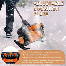 piudoiliy Electric Snow Blower, Cordless Handheld Snow Thrower, with Auxiliary Handle,for Home, Yard, Lawn, and Patio (1Battery)