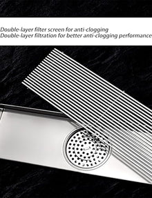 WQPMRMG Stainless Steel Outdoor Shower Drain with Anti-Odor Trap – Ideal for Patios & Courtyards, Grate Design for Maximum Water Flow & Easy Drainage