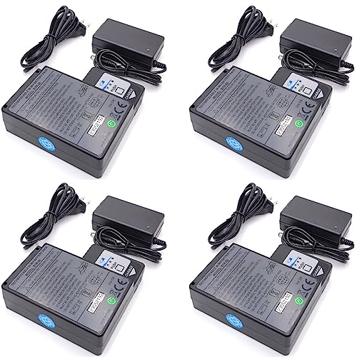 zoyfayl 4 Pack BTR-08 Ni-MH Battery Pack 13.2V 7800mAh BTR08 Battery with Charger for Fujikura BTR-08 Fusion Splicer FSM-60S 18S 60R (4 Pcs BTR-08 Battery Pack)