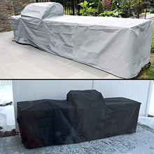 Outdoor Kitchen Cover 18 Oz Waterproof - Left - Customize Your Kitchen Cover with Any Dimensions - 100% UV & Weather Resistant Outdoor Kitchen Island Cover (Grey)