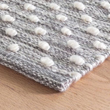 Dash & Albert Handwoven Hobnail Indoor/Outdoor Rug 6x9 Feet Grey