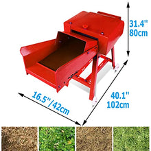 TXMACHINE® Lawn Mowers 800kg/h hay Cutter Machine Electric hay Cutter Silage Machine Grass Cutter for Chaff,Corn Straw,Grass,Wheat Straw with Miniature Circuit Breaker (Without Motor)