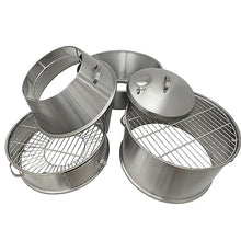 Yokoma Commercial Charcoal Roast Duck Oven 23.6x53inches Stainless Steel 3 Tier Barbecu Cooker Grill BBQ Beijing Duck Turkey Roasting Machine with Detachable Shelf for Chicken Vegetables Lamb