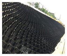 AMHUKIP Driveway Geogrid Stabilizer - Heavy-Duty HDPE Ground Grid for Gravel and Erosion Control (3ft-164ft) - 2" & 4" Heights(4x9 m (13x30 ft) 10cm/4" High)