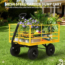 Garden Dump Cart Heavy Duty Wagon with Removable Sides