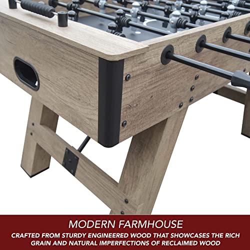 Hathaway Braxton 55-in Competition Foosball Table Barnwood