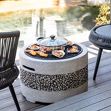 Outdoor Fire Pit Garden BBQ Grill Kit, d Patio Garden Fireplace Camping Outdoor Heating, Campfire Picnic Cooking Fire Pit, 55.5cm
