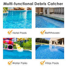 Replacement Pool Skimmer Net - Leaf Rake Netting for Outdoor Pools, Large Area Pool Cleaning Net with Fine Mesh Net Catcher 27.5" Deep, Oil and Grease Remover, Hair and Debris Removal(Width 10m)
