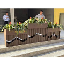 KHUTRW3D Outdoor Outdoor Planter Box Partition Fence for Park Hotel Flower Box(Medium)