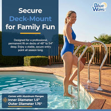 Blue Wave Premium Stainless Steel Reverse-Bend Pool Ladder, Above Ground