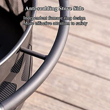 SLGGPJBU Portable Fire Pit & Bowl, Large Outdoor Fire Pit w/Spark Screen & Handle Ring, Bonfire Wood Burning Heating Basin, Round Firepit Heater