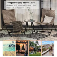 KPHYMOD 3 Piece Folding Outdoor Chairs and Table Set, Patio Furniture Fire Pit Lounge Chairs for Yard, Garden, Patio
