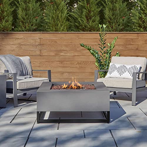 Lakeview Craft Bay 36-Inch Square Propane Fire Table w/NG Conversion Kit - Weathered Slate - SCC966LPWSLT
