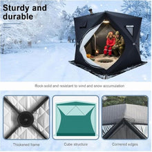 Insulated Winter Fishing Tent, Sauna Tent, Includes Storage Bag