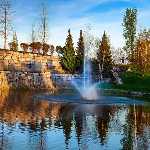Scott Aerator Skyward Fountain 1 HP 230V Pond Aerator with 200 ft. Electric Cord