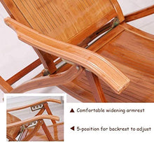 JKSVTF Furniture Rocking Chair, Foldadble Bamboo Rocking Chair Recliner Home Indoor and Outdoor Lounge Chair Balcony Rocking Chair Recliner Lazy Leisure Chair Lunch Break Siesta Pa