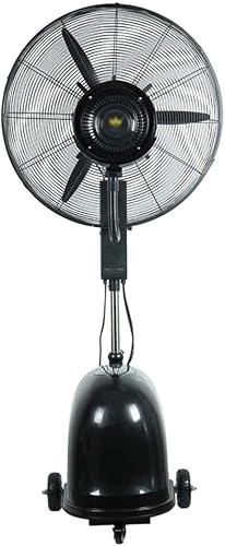DFEDHF Industrial Misting Fan with Oscillating Cooling Mist Humidifier Height Adjustable 3 Speed Swivel Function Misting Cooling Fan for Home Office and Restaurant, Copper-65cm