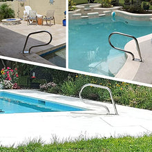 Pool Handrail Swimming Pool Handrail Quick Mount Base｜Stainless Steel Outdoor Stair Railing Handrails｜Pool Slides for Inground Pools Spa