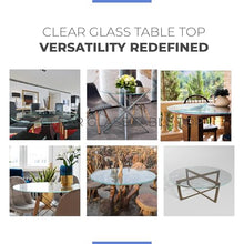 40 Inch Round Tempered Glass Table Top- Ogee Polished Edge -1/2” Thick Round Glass Table Top–Heavy Duty, Dining, Coffee, and Office Tables by Fab Glass and Mirror