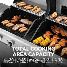 Royal Gourmet 2-Burner Black Gas Grill and Charcoal Grill Combo ZH3002C