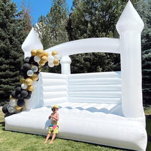 Hmtaolife Inflatable Large White Bounce House 13x13x10FT with 950W Air Blower