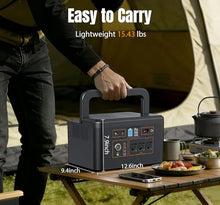 Portable Power Station 650W (1200W Peak), 576Wh Solar Generator