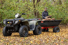 Agri-Fab 1,000 lb Tow Behind Poly Dump Cart Black/Orange