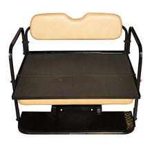 Performance Plus Carts EZGO TXT Golf Cart Flip Folding Rear Seat Kit Tan