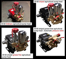 TYZK Electric Submersible Pump Garden Machine Water Pump, Three Cylinder Agricultural Piston Pump Head/High Pressure Spraying Plunger Pump Sump Pump (Color : 60 Automatic Relief)