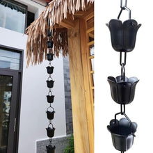 YUSIWOAL Modern Rain Chain for Gutter Downspout Replacement, Decorative Water Flow Solution for Garden Patio and House Eaves(3.5M (11.5Ft))