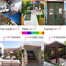 XBTGS Weatherproof Outdoor Curtain Transparent PVC Insulated Soft & Lightweight Easy Storage Door Curtain for Gazebo & Patio 4x1m Perfect for Wind Protection,Clear-3x,Clear-3x1.5m