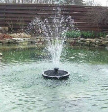 Custom Pro 6000 Floating Pond Fountain/Aerator with Multi Tier Nozzle and Color-Changing LED Spotlight Silver