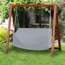 Seal Skin Covers Swing Canopy Cover, Heavy Duty PVC-Coated Polyester Outdoor Patio Swing Cover, Water & UV Resistant Protection with Air Vent, Handle and Flap Type Zipper, Gray, 87" L x 49" W x 67" H