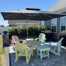OROTLECT 12FT Double Top Square Deluxe Cantilever Umbrella With Base And Umbrella Cover,Gray