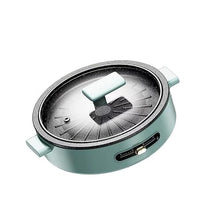 FJIESGKQ Round Barbecue Stove Household Electric Pot Plate Smokeless Non-stick Grill