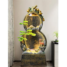QuantumX3 Water Fountain Outdoor Chinese Rockery Gourd Water Circulation Decoration, Living Room Office Courtyard Fountain Decoration Outdoor Fountain(S)