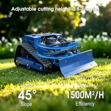 Remote Control Snow Plow Mower – 9HP Hybrid, 700m Remote, Electric Height Adjust, 45° Slope – for Orchard, Hillside, Embankment – All-Season All-Terrain Workhorse