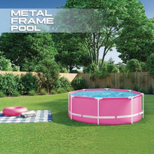 8 Foot × 30 inch Round Metal Frame Above Ground Swimming Pool