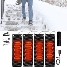 Coal2ToalPW Outdoor Snow Melting Mat - Non-Slip Rubber Ice Melting Pad - 360W Waterproof Snow Removal Solution(40x60cmx4Pcs)