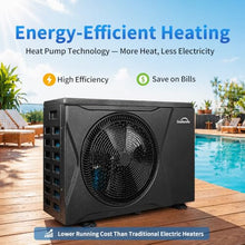 35,000 BTU Inverter Pool Heat Pump, 115V Plug & Play Pool Heater, WiFi App Control, Titanium Heat Exchanger, Ultra Quiet, Heating & Cooling for Above-Ground & Small Inground Pools up to 9,000 Gallons