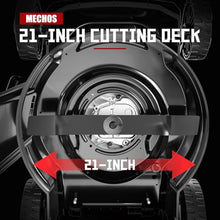 MECHOS 21 Inch 201cc 4-Cycle Engine 3-Position Cutting Height Adjustment 3-in-1 Gas Walk Behind Self Propelled Lawn Mower, Black