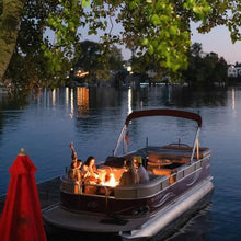 Floating Flame Portable Propane Gas Fire Pit Table for Boats & Pontoons