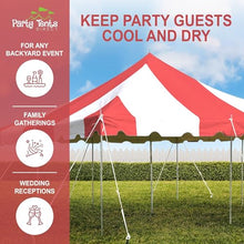 Party Tents Direct 20'x20' Weekender Standard Canopy Tent - Easy Up Outdoor Canopy for Events Red